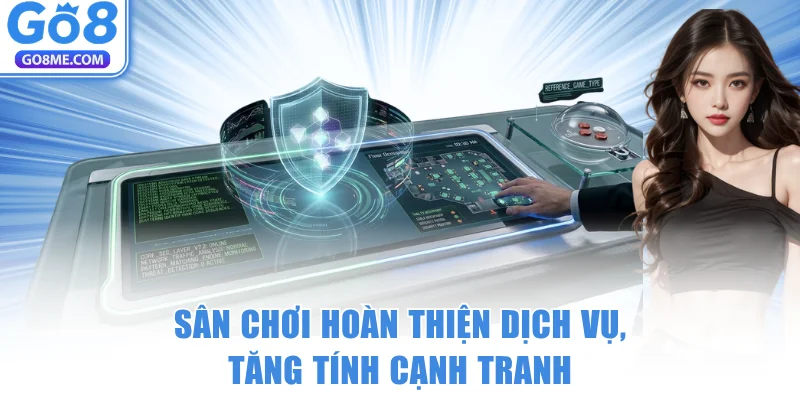 Sân chơi Go8 hoàn thiện dịch vụ, tăng tính cạnh tranh